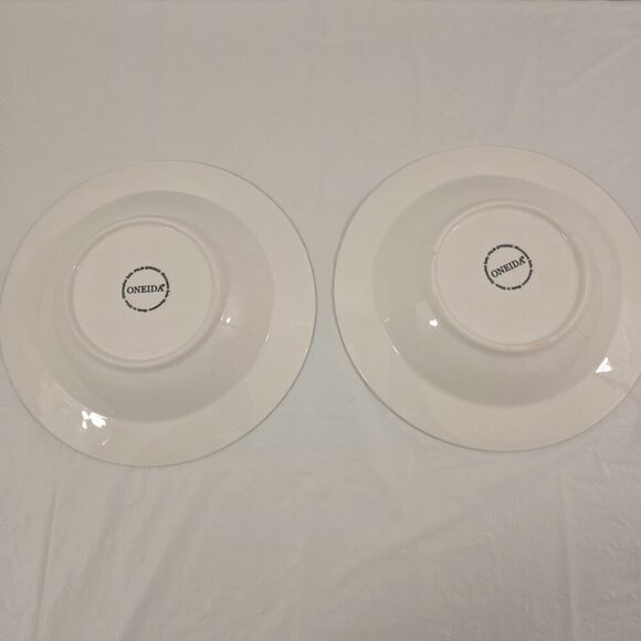 Oneida Palm Springs Palm Tree Rimmed 9” Stoneware Soup Salad Bowls – Set of 2 - Picture 16 of 16